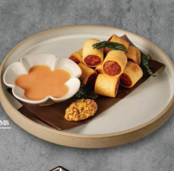 Crispy Sausage Spring Rolls